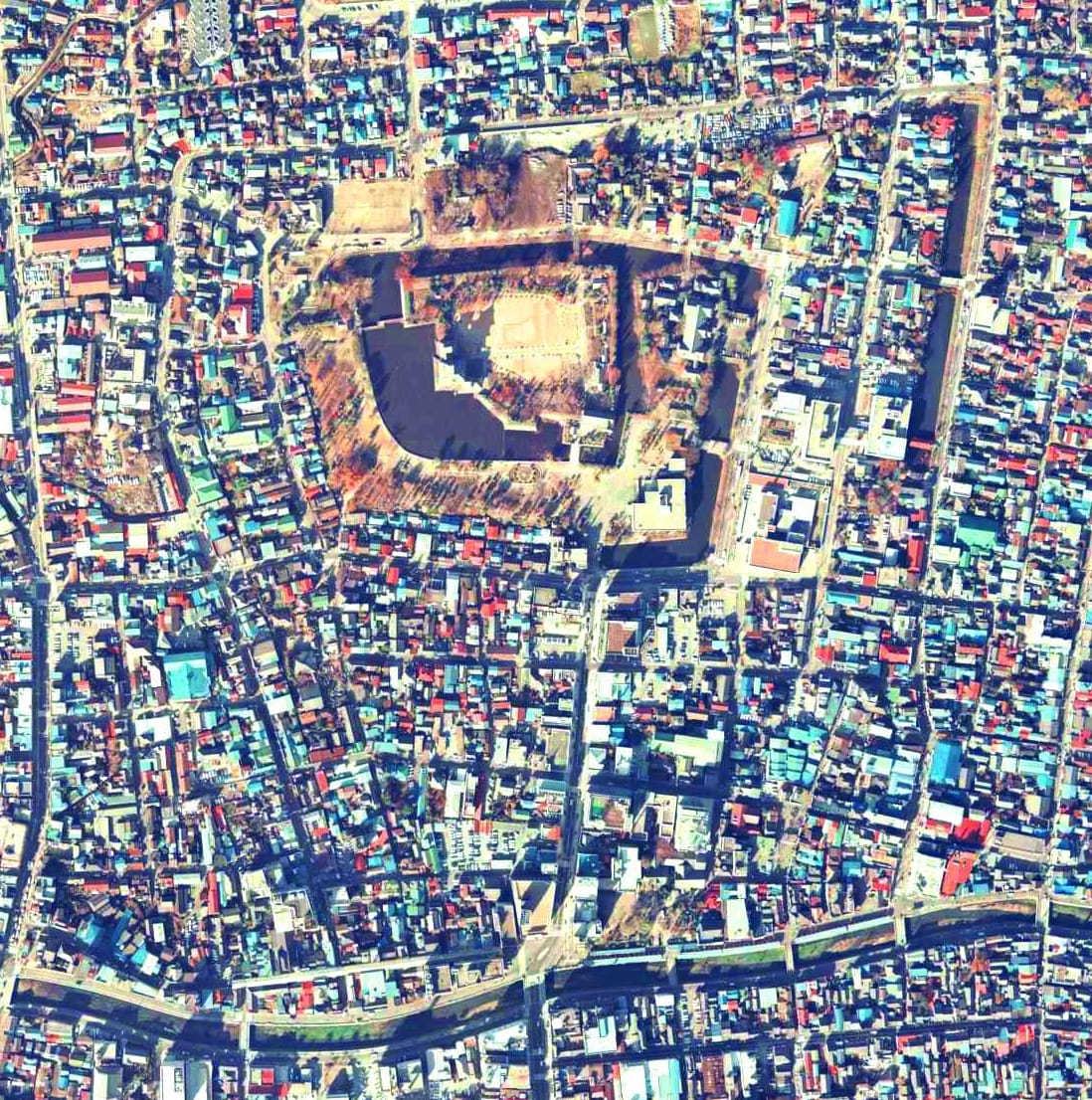 Matsumoto Castle aerial view