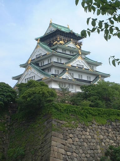 Osaka Castle with the 130-ton Octopus Stone