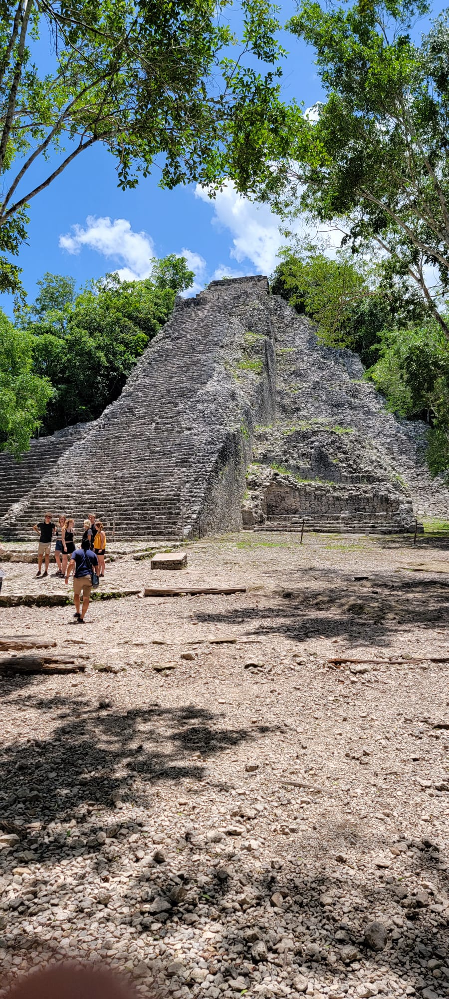 Nohoch Mul pyramid at Cobá